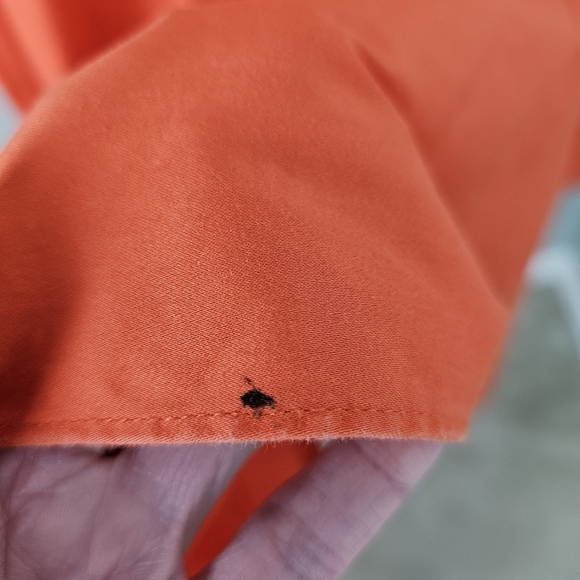 ROKSANDA COLLECTIVE Orange Smocked Waist Maxi Dress, Size 10 - Picture 17 of 17